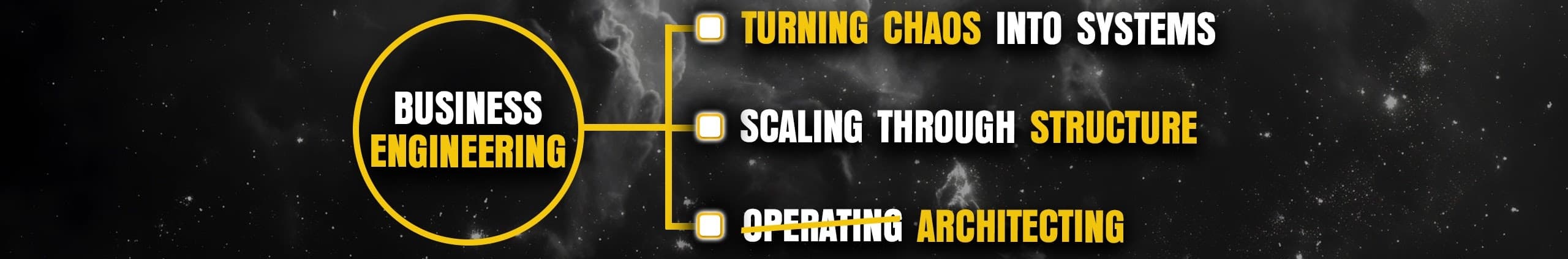 RawCEO Podcast Banner — Business Engineering: Turning Chaos Into Systems, Scaling Through Structure, Operating Architecting